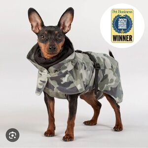 Paikko 20 XXS Dog Recovery Raincoat Camo waterproof outdoor jacket
